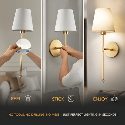 WIRELESS WALL SCONCES (SET OF 2)