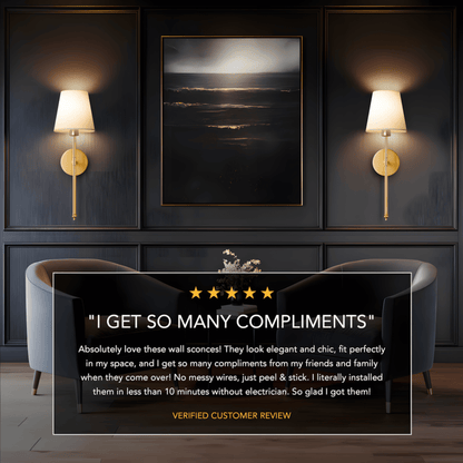 WIRELESS WALL SCONCES (SET OF 2)