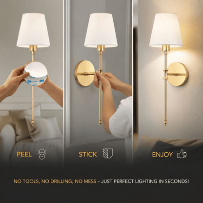 WIRELESS WALL SCONCES (SET OF 2)