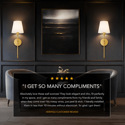 WIRELESS WALL SCONCES (SET OF 2)