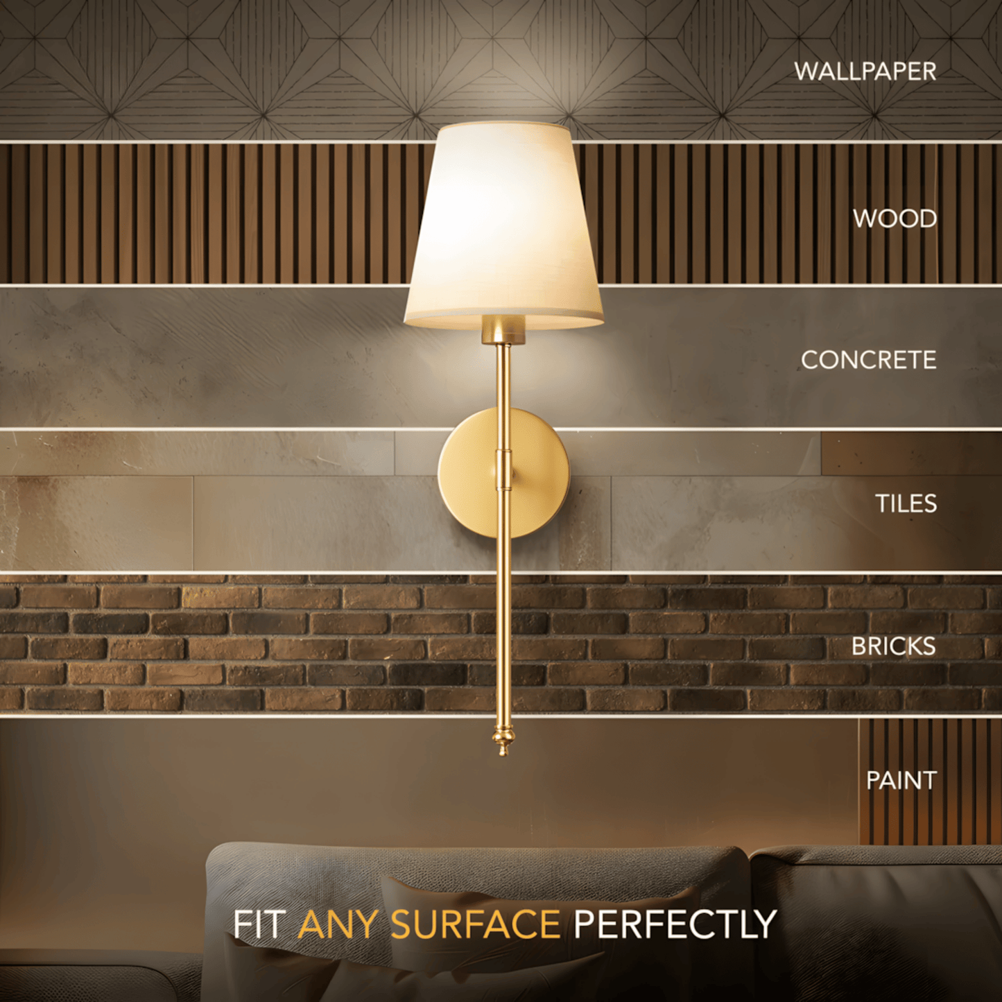WIRELESS WALL SCONCES (SET OF 2)