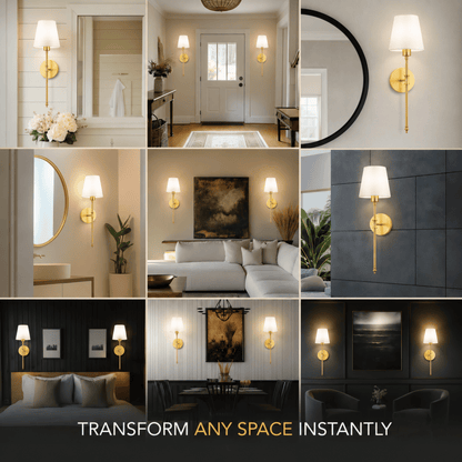 WIRELESS WALL SCONCES (SET OF 2)