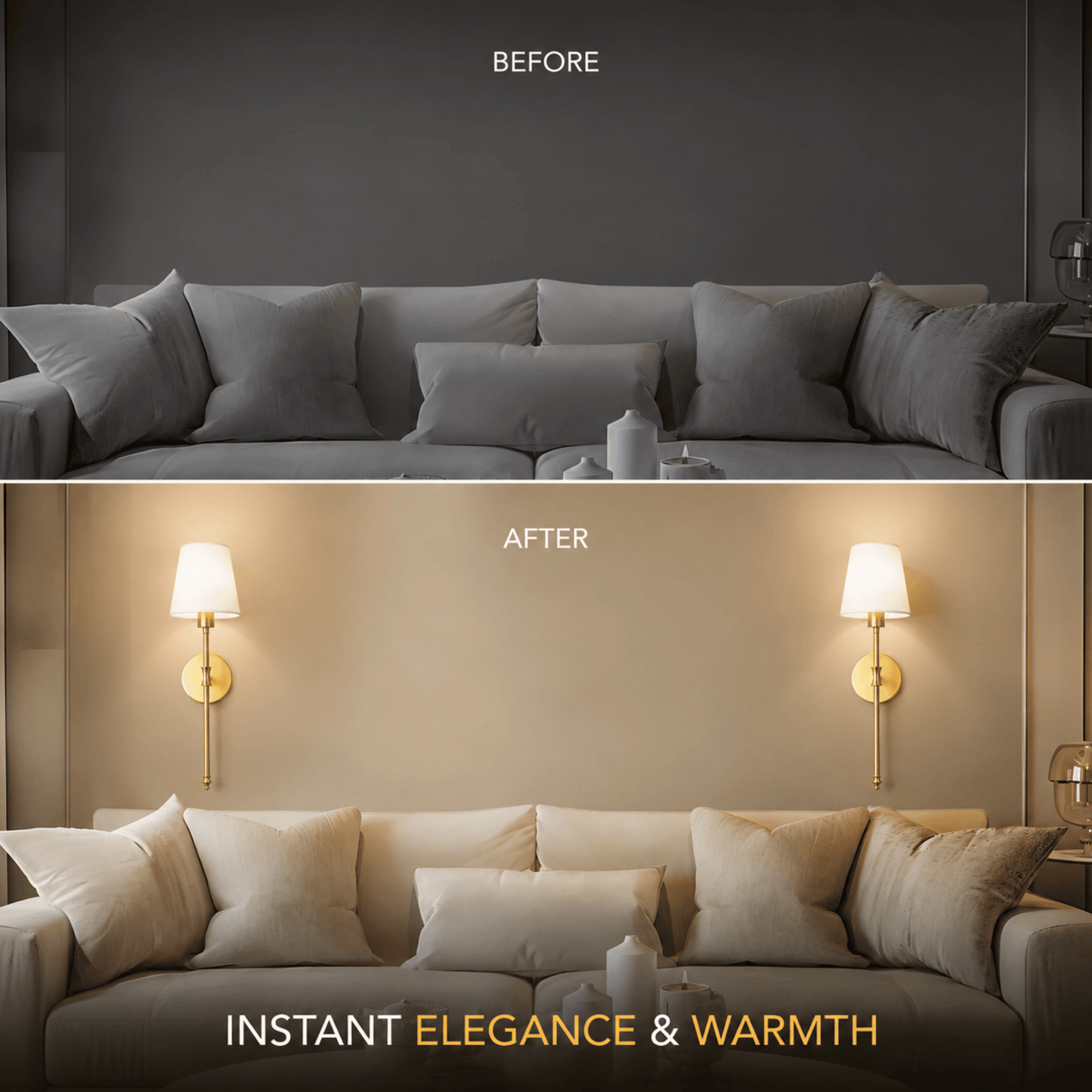WIRELESS WALL SCONCES (SET OF 2)